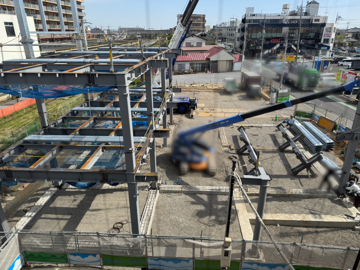 荒川沖駅工事