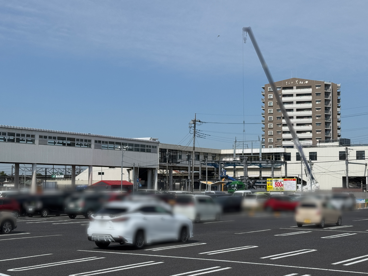 荒川沖駅工事