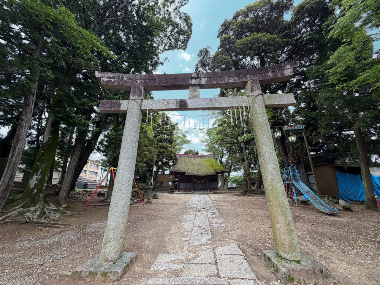 石岡なんぶ祭りの会場に隣接する高浜神社