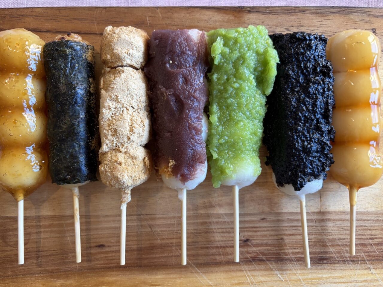 「好文だんご本舗」の団子メニュー