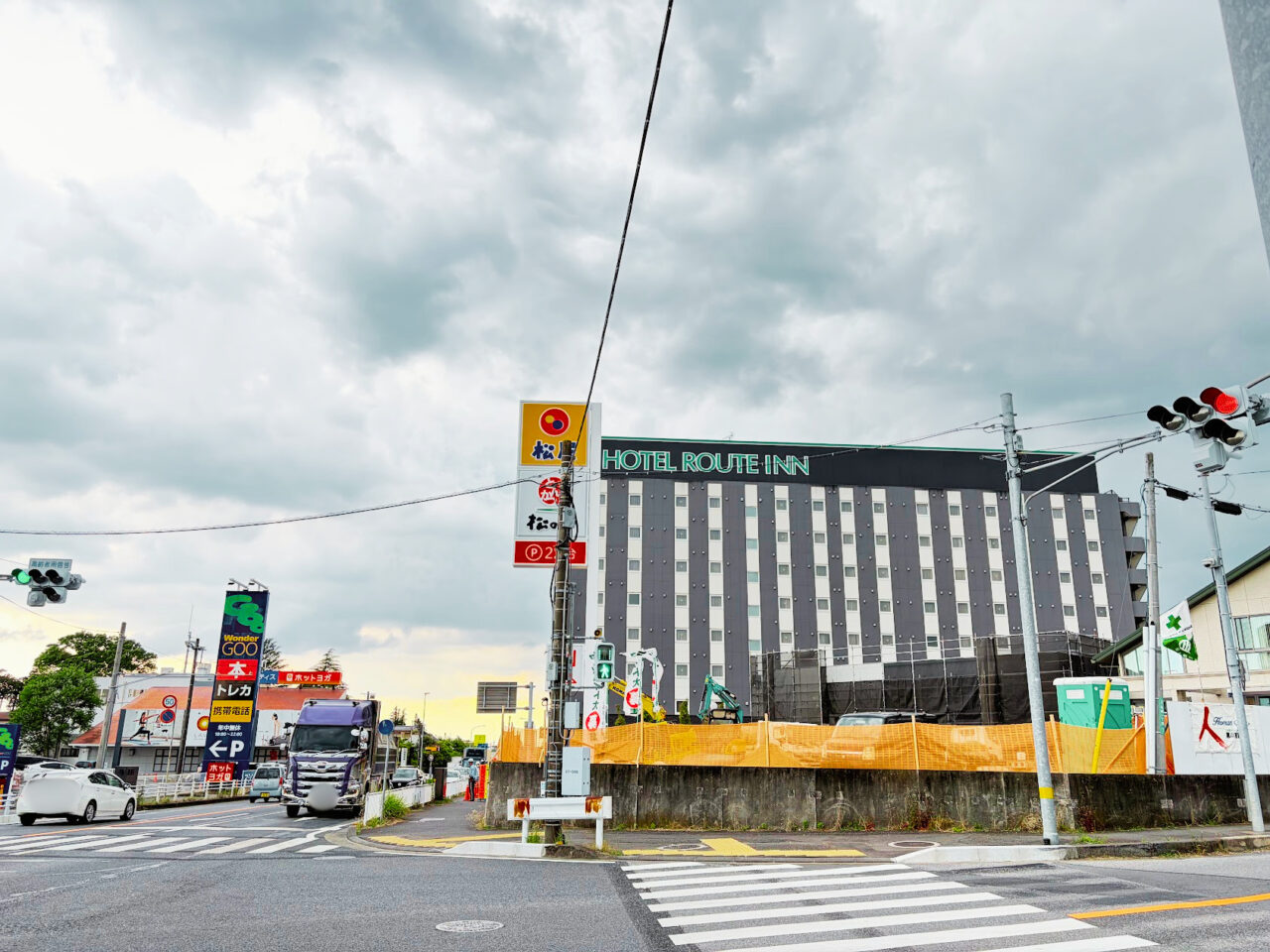 「松屋　石岡店」「松のや　石岡店」の工事現場