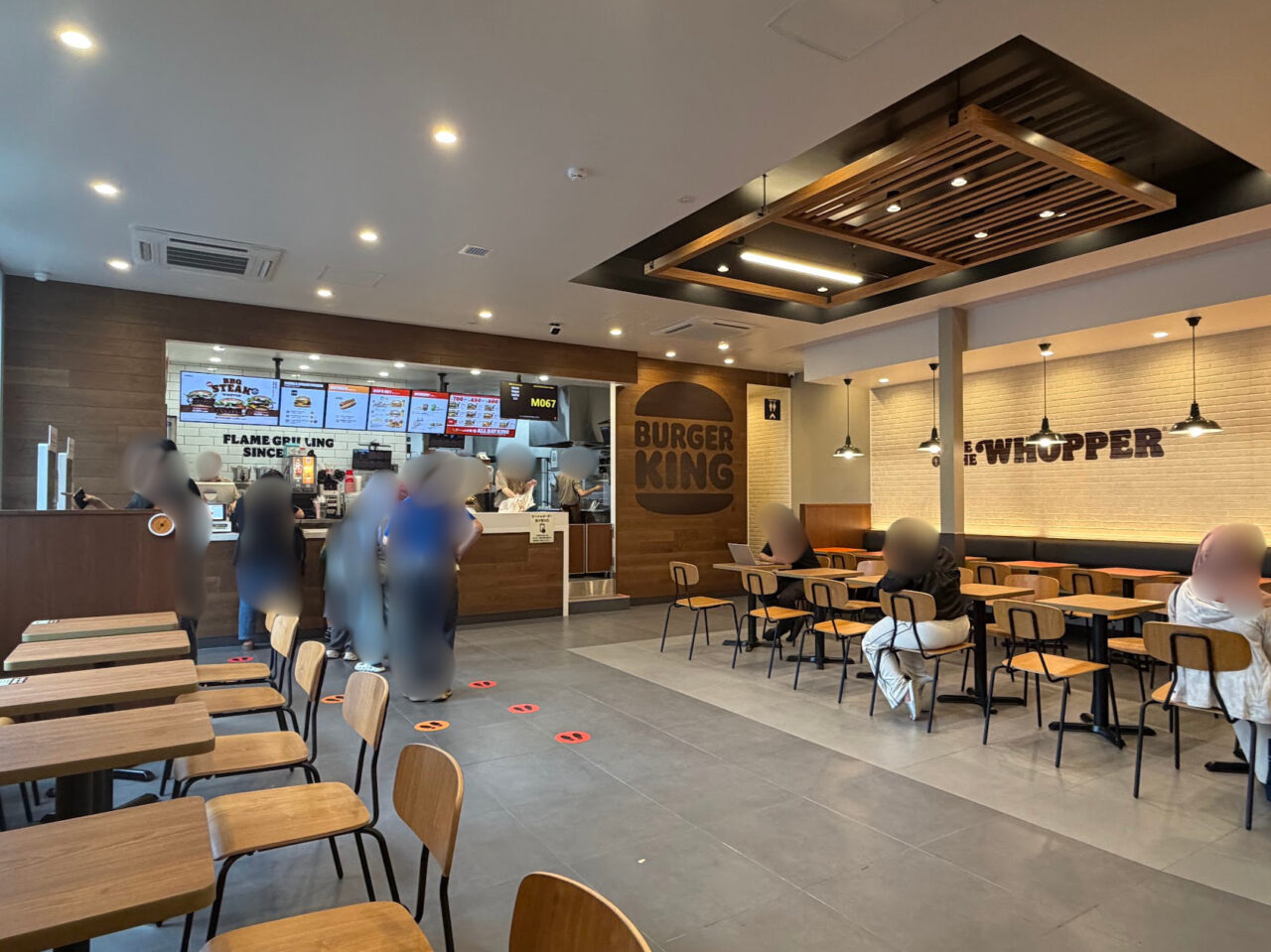 バーガーキング土浦神立店の店内