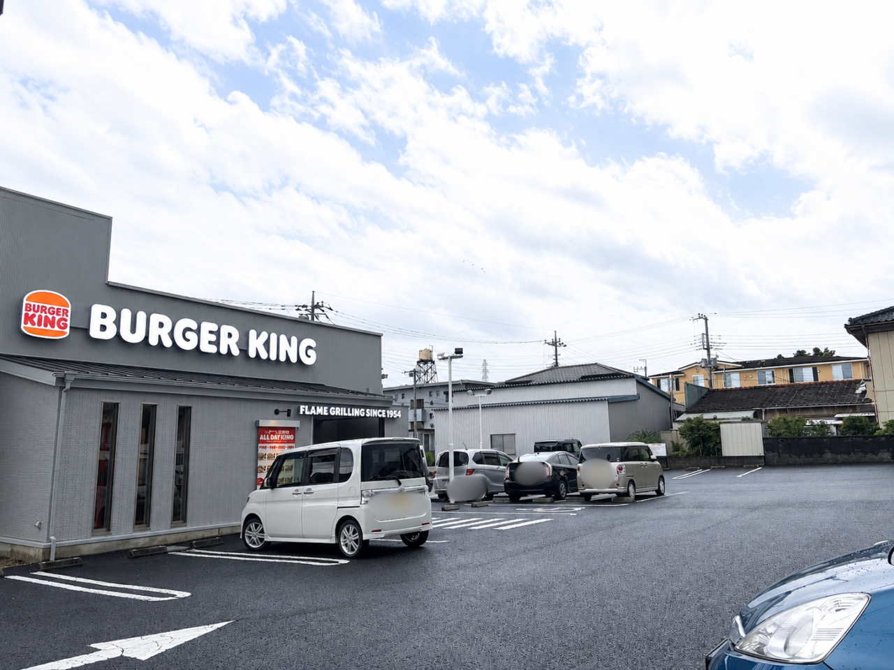 バーガーキング土浦神立店の駐車場