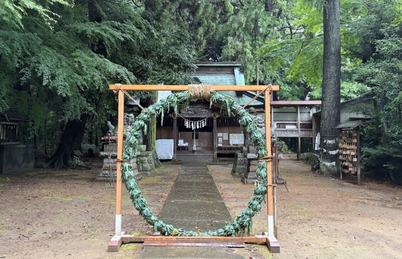 胎安神社の芽の輪