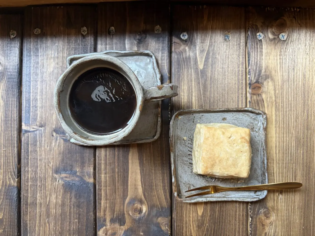 踊り場。のコーヒーとスコーン