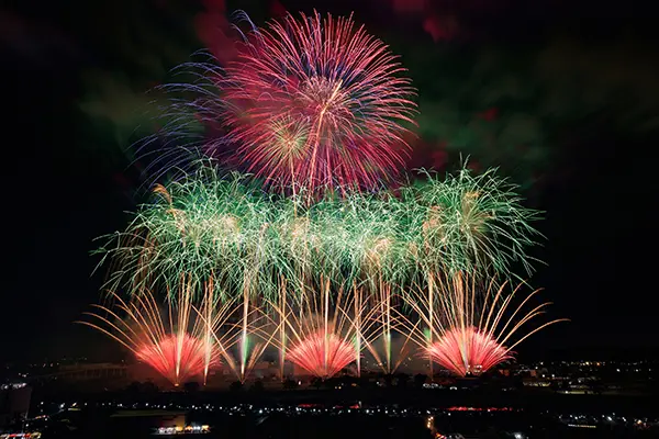 土浦全国花火大会の昨年の様子