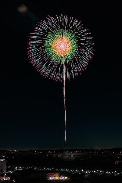土浦全国花火大会の昨年の様子