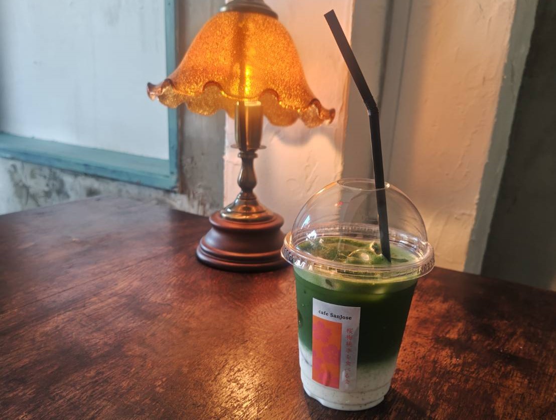 カフェサンホセの抹茶ラテ