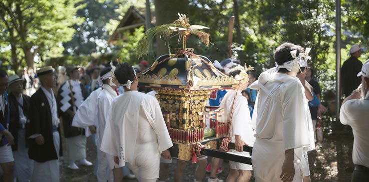 藤切り坂での神事