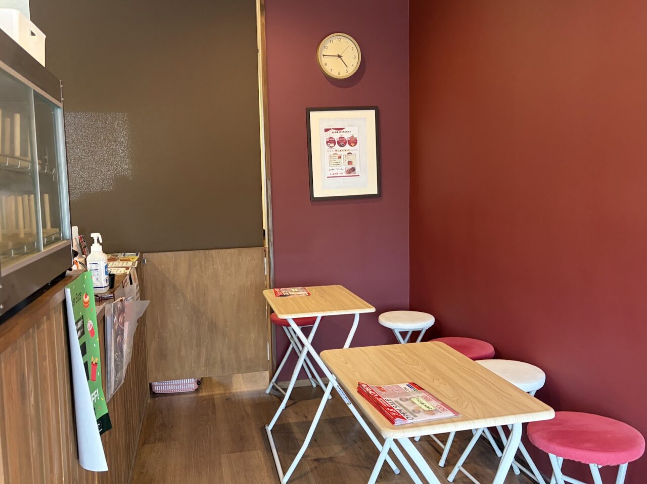たい焼き専門店「福福」の店内