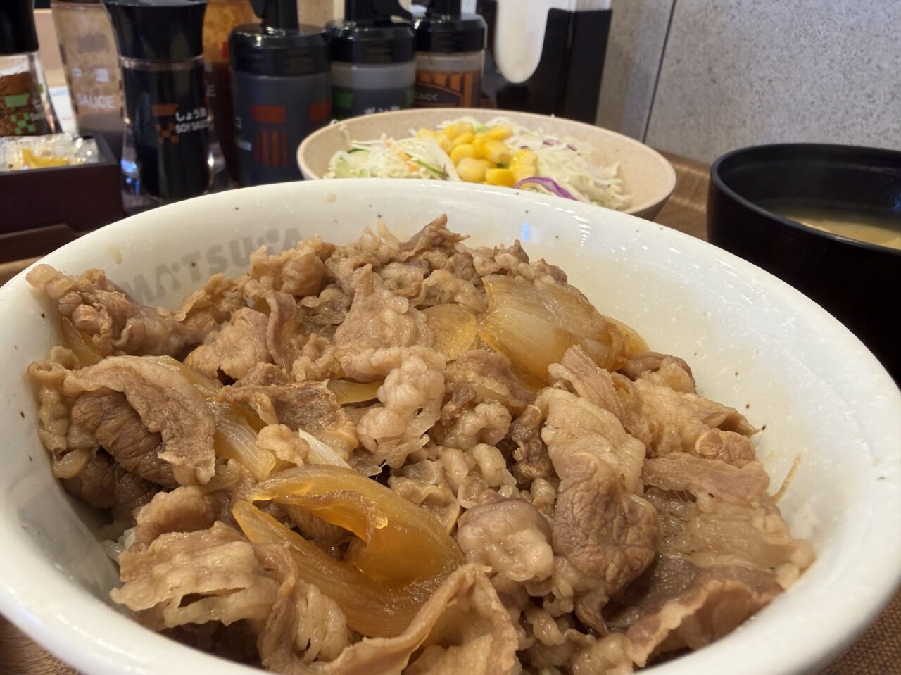 松屋・松のや石岡店の牛めし