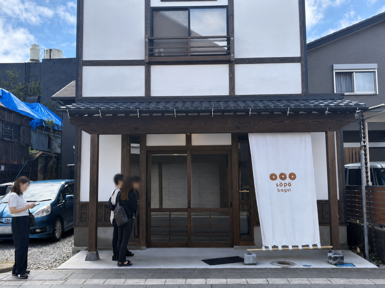 ソポベーグル土浦店の外観