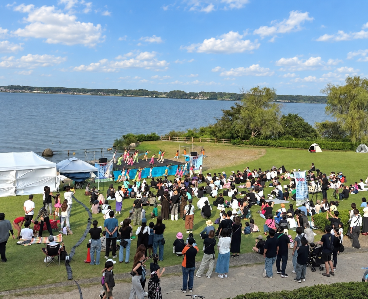 霞ヶ浦ダンスフェスティバルの昨年の様子