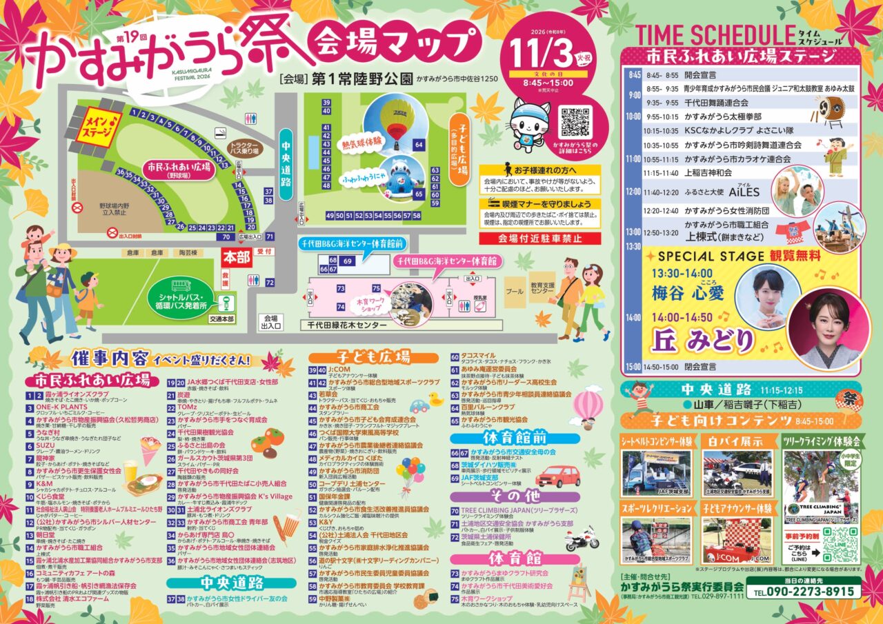 かすみがうら祭の会場MAP