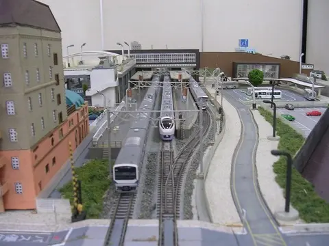 鉄道模型ショーのジオラマ