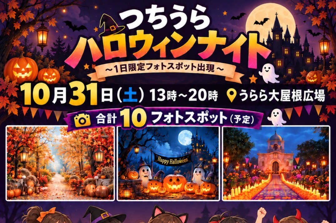 つちうらハロウィンナイトのチラシ